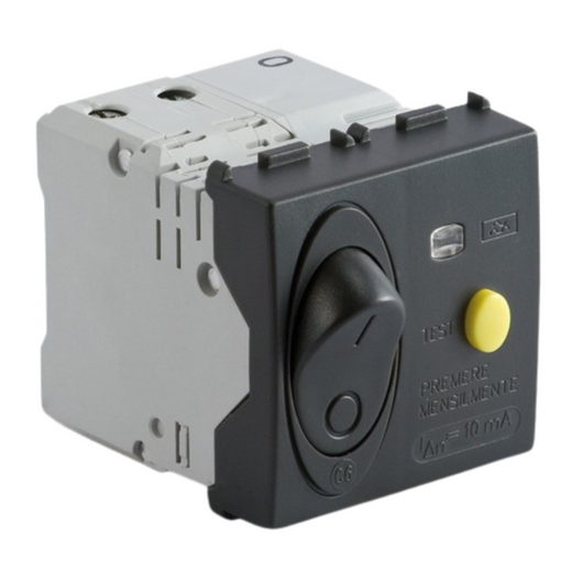 Interruttore automatico magnetotermico differenziale 1p+n 16a master modo