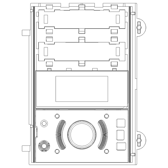 Modulo frontale audio video teleloop grigio vimar pixel 41105.01