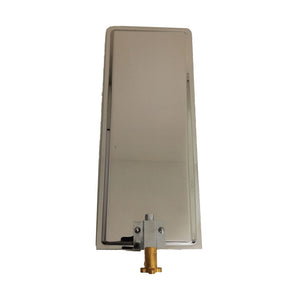 Soffione doccia a parete acciaio inox punta quadrata