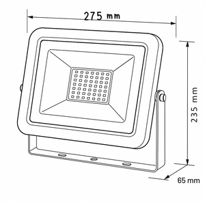 Proiettore led ad energia solare con pannello solare + telecomando luce fredda *** potenza 20w, confezione 1