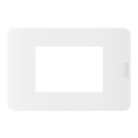 Bticino serie matixgo placche a 3 moduli in tecnopolimero varie finiture *** colore bianco, confezione 1