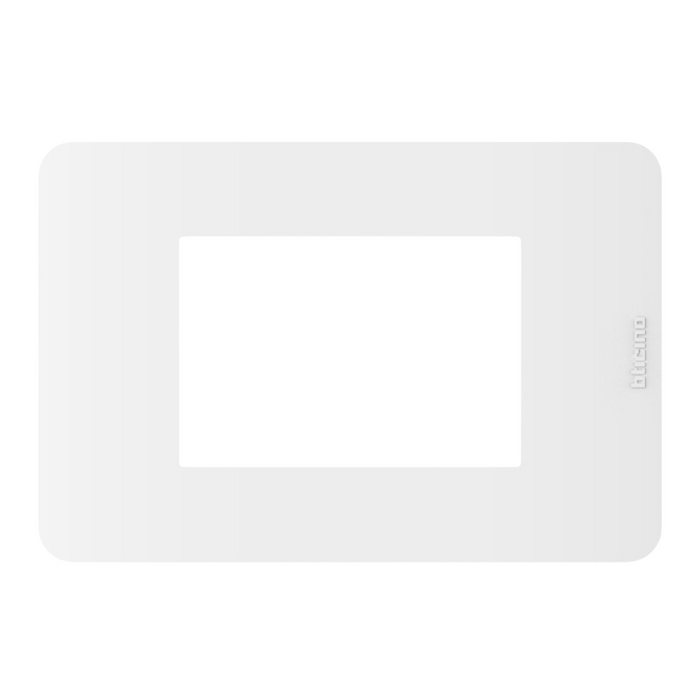 Bticino serie matixgo placche a 3 moduli in tecnopolimero varie finiture *** colore bianco, confezione 1