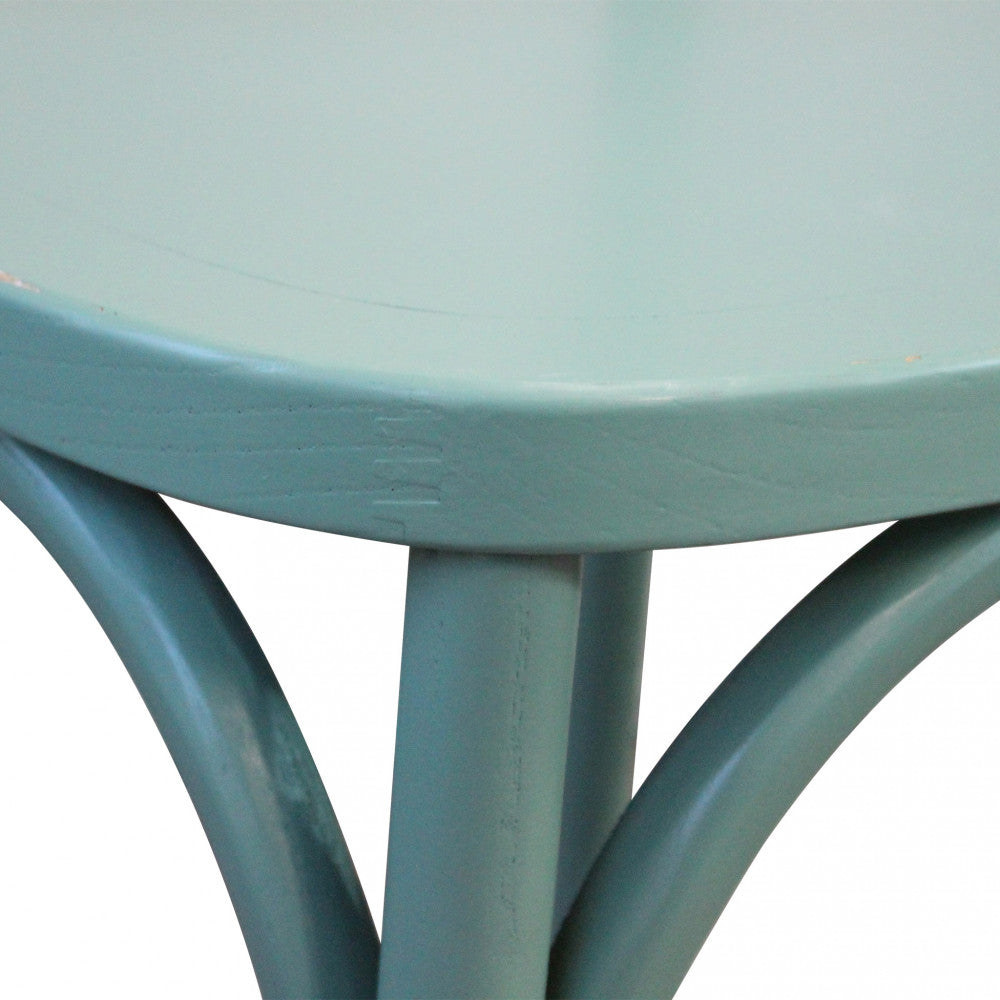 SEDIA IN LEGNO VERDE POLLY