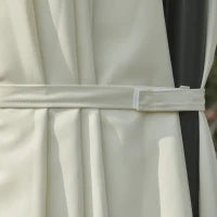 Ombrellone Doppio in Acciaio e Poliestere Anti-UV Impermeabile, 445x270x260cm, Beige