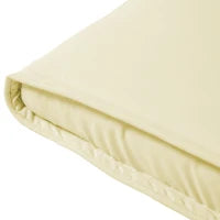 Cuscino Per Sdraio Lettino Prendisole Da Giardino 198x53x5cm Bianco Crema