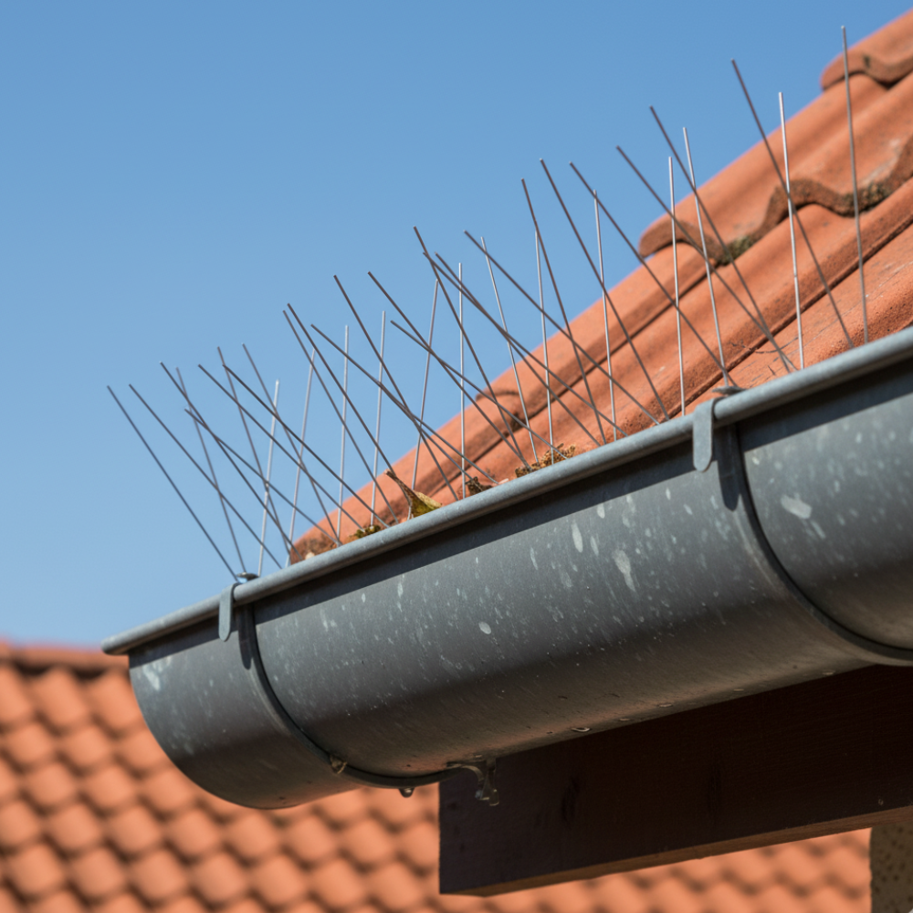 Dissuasore volatili punte acciaio inox per esterni 3 pezzi da 33 cm