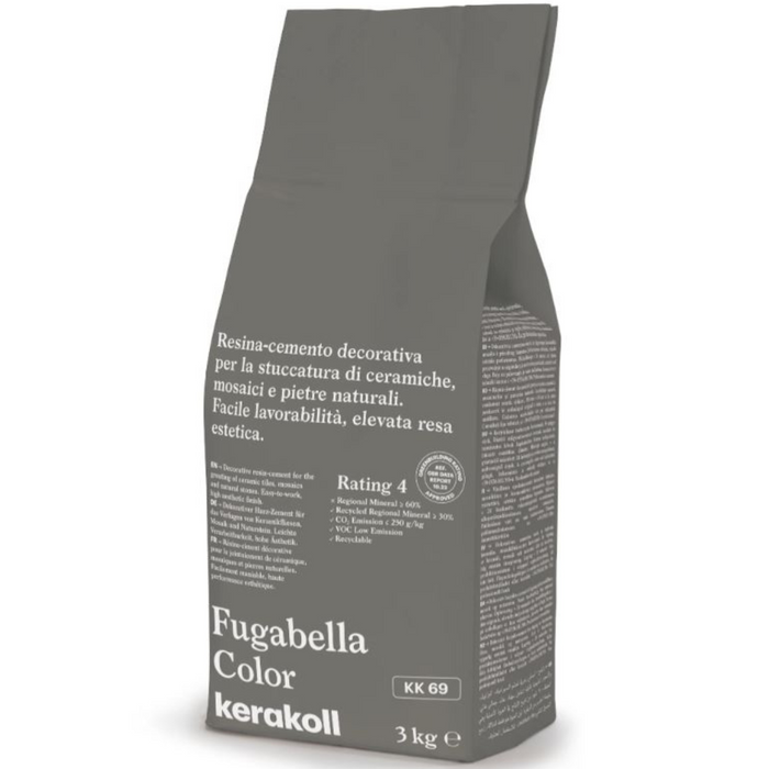 Stucco ibrido piastrelle fugabella impermeabile resistente confezione 3 kg *** colore- kk 69, confezione 1