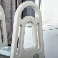 Sgabello per Bambini Scaletta a 2 Gradini in HDPE Età 2-5 Anni, Blu e Grigio