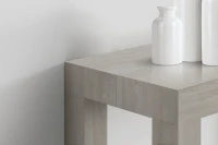 PAZZO DESIGN Tavolo Consolle allungabile, Olmo perla, Nobilitato,Made in Italy da 45 a 300 cm