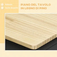 Carrello Cucina Classico con Cassetti, Ruote e Armadietto 2 Ante Salvaspazio 89x40x84cm, Nero