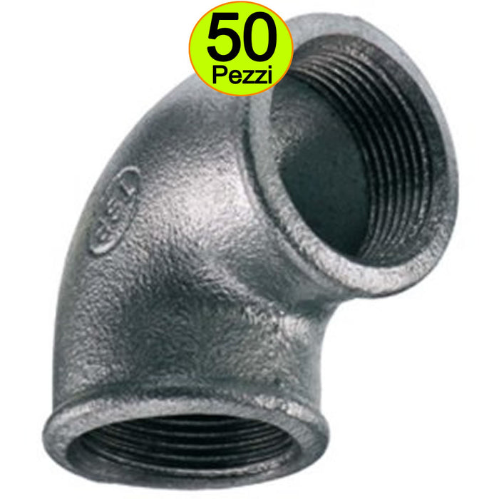 Gomiti zincati femmina femmina 3/4 per idraulica multipack pezzi 50