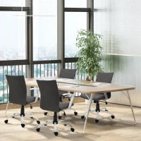 Sedia da Ufficio Ergonomica e Girevole con Altezza Regolabile, 61x61x89-99 cm, Grigio Scuro