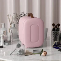 Mini Frigorifero, Beauty Fridge, Capacità di 4 L, 20,3 x 26,3 x 28 cm, Rosa