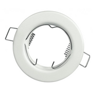 Struttura rotonda incasso per lampada gu10 reflex metallo *** colore bianco, confezione 1