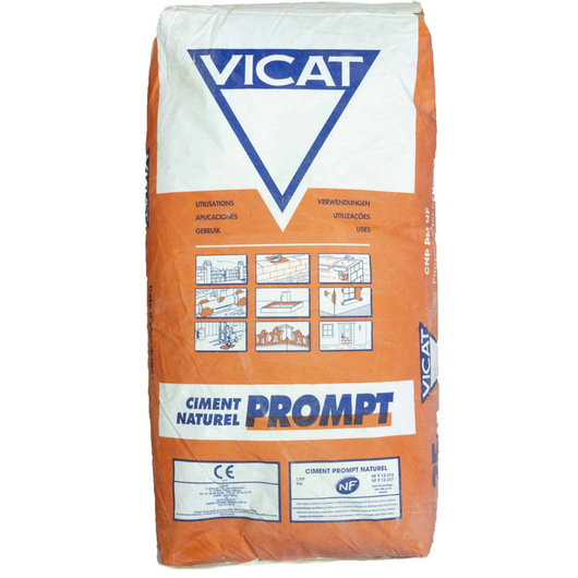 Cemento rapido francese naturale prompt riparazioni sigillature ancoraggi 25 kg