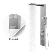 Colonna pannello doccia 4 funzioni york-1 display controllo temperatura cromo