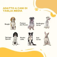 Cancelletto per Cani Taglia Media a 3 Pannelli con Doppio Sistema di Blocco, 206x90cm, Bianco