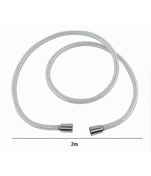 Laccio Tubo Flessibile Doccia Biflex Cromo Bianco Universale Lunghezza 2mt 87304         