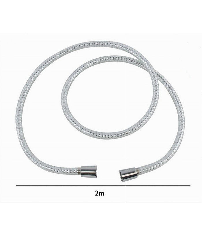 Laccio Tubo Flessibile Doccia Biflex Cromo Bianco Universale Lunghezza 2mt 87304         