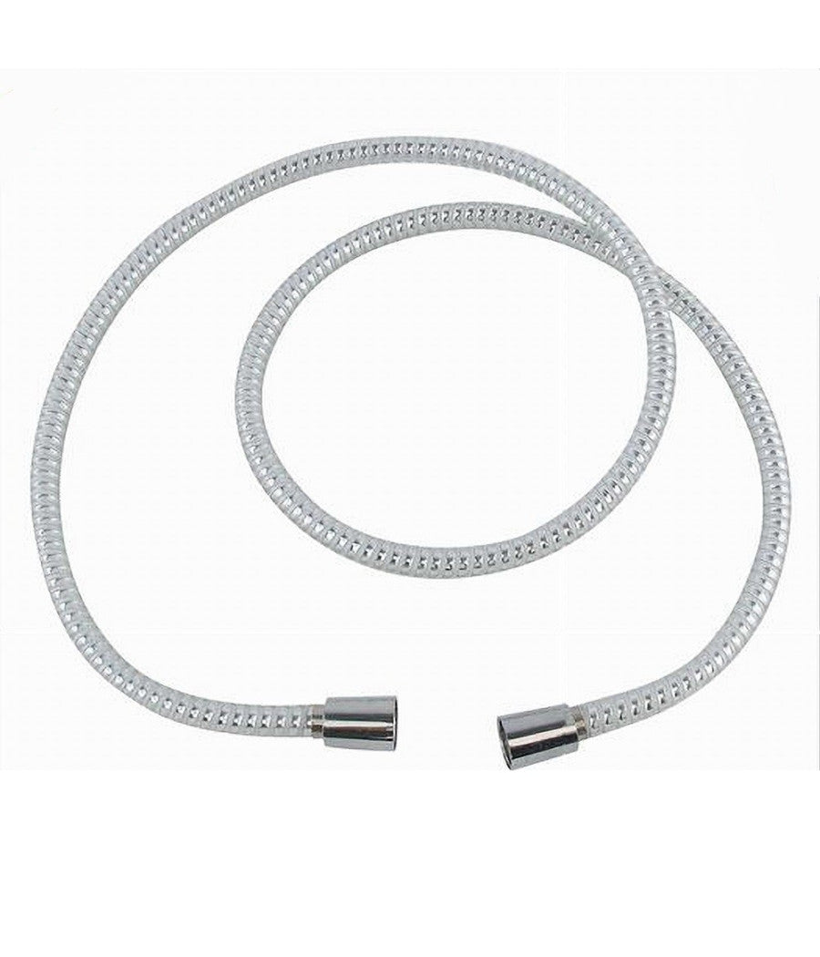 Laccio Tubo Flessibile Doccia Biflex Cromo Bianco Universale Lunghezza 2mt 87304         