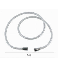 Laccio Tubo Flessibile Doccia Biflex Cromo Bianco Universale Lungo 1.5 Mt 87302         