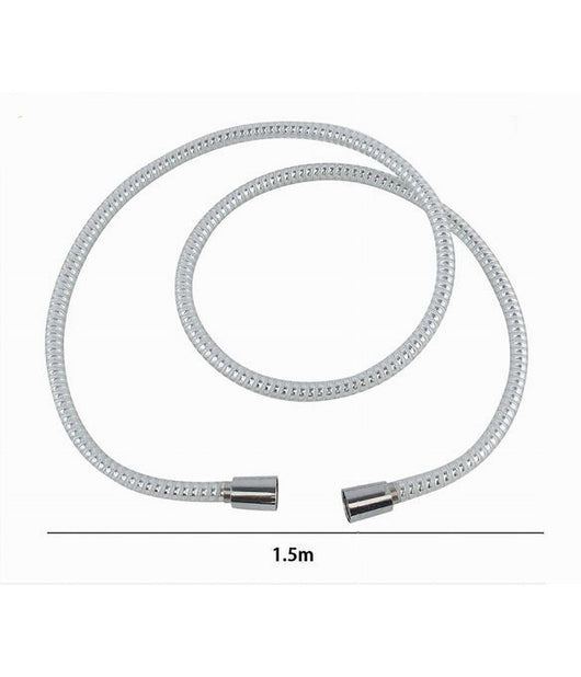 Laccio Tubo Flessibile Doccia Biflex Cromo Bianco Universale Lungo 1.5 Mt 87302         