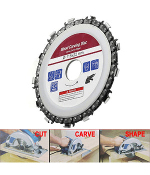 Lama Disco Taglio Legno A Catena Per Smerigliatrice Angolare 125 X 22 Mm         