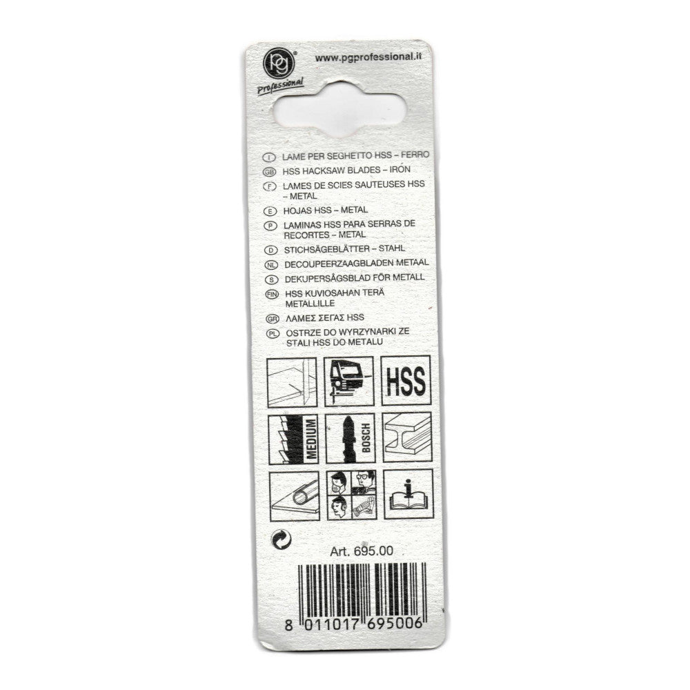 Lame hss per ferro attacco bosch medium