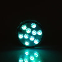 LAMPADA 10 LED LUCE CON TELECOMANDO ACQUARIO SOMMERGIBILE RGB IP65 IMPERMEABILE - Driwei
