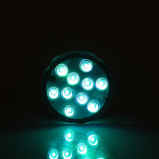 LAMPADA 10 LED LUCE CON TELECOMANDO ACQUARIO SOMMERGIBILE RGB IP65 IMPERMEABILE - Driwei