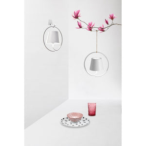 Lampada a led da Parete con Gancio Poldina Grigio Scuro ricaricabile e dimmerabile con batteria fino a 12 ore