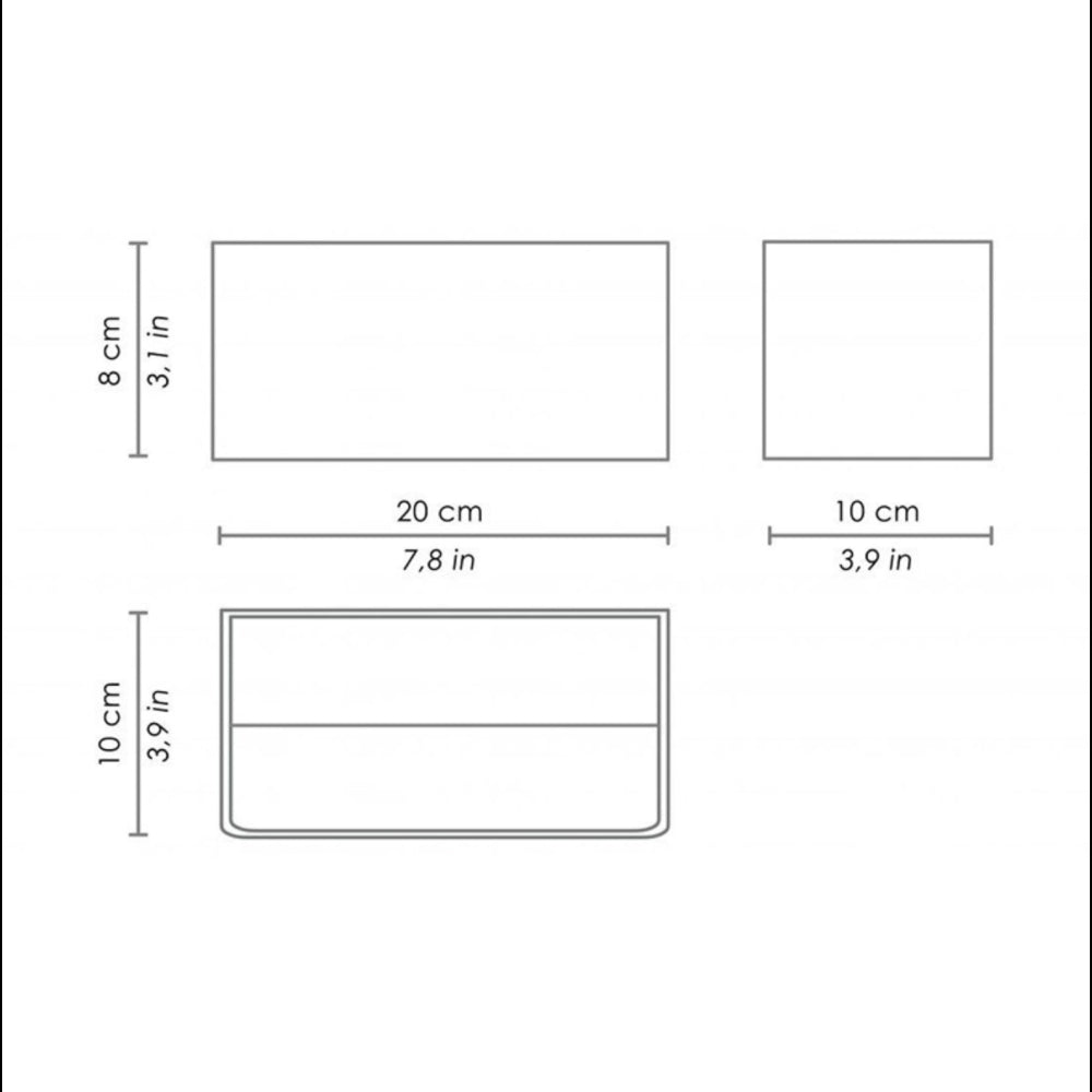 Lampada a led da parete Cubetto IP20 11,4W bianca