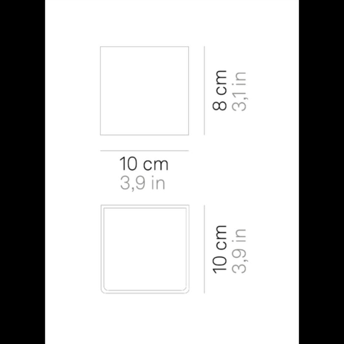Lampada a led da parete Cubetto IP20 5,6W bianca