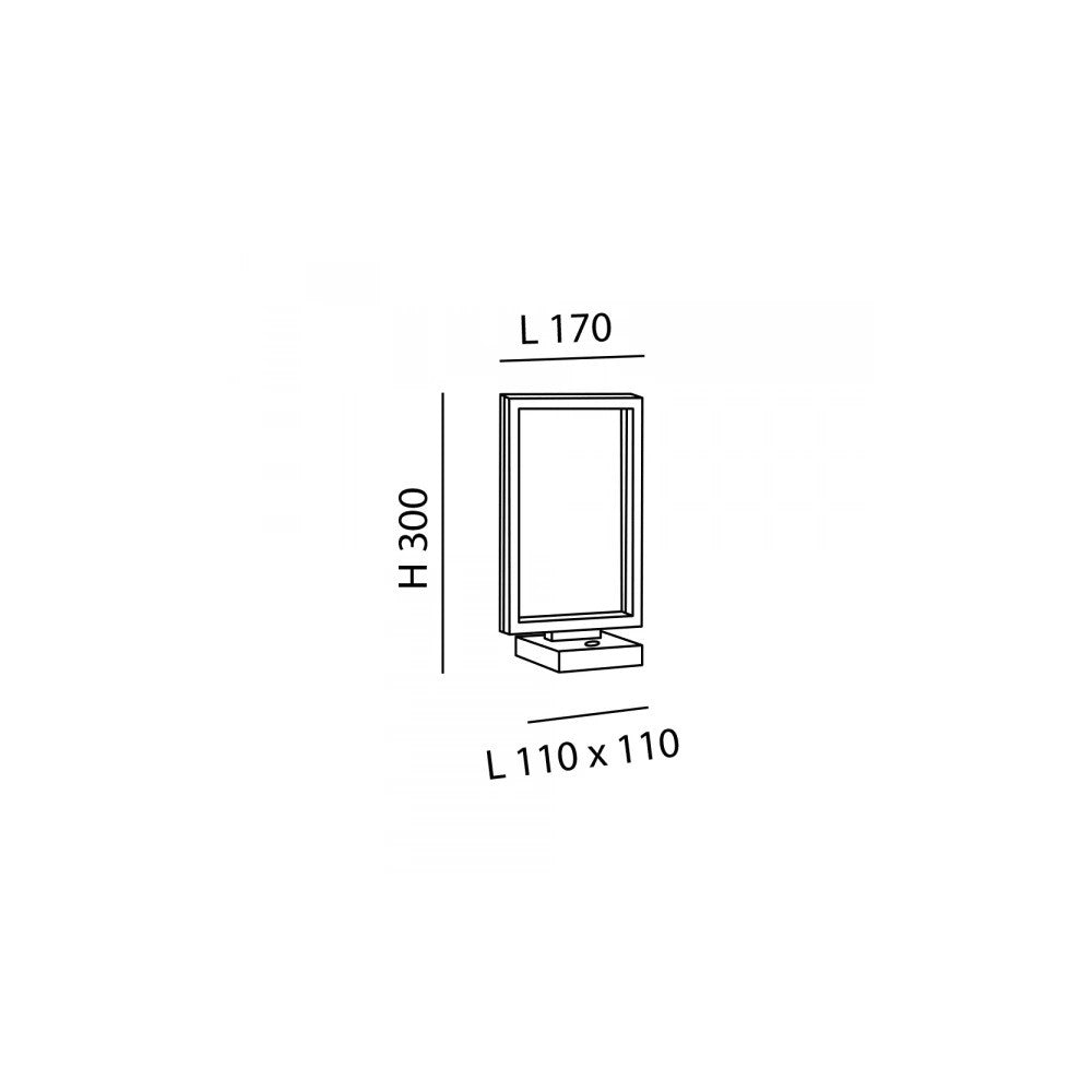 Lampada a led da tavolo BARD 15W corten 3394-30-361 Fabas Luce