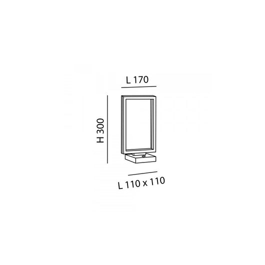 Lampada a led da tavolo BARD 15W Oro Opaco 3394-30-225 Fabas Luce