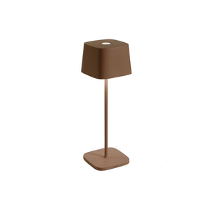 Zafferano Lampada a led da tavolo Ofelia Pro Corten ricaricabile e dimmerabile - 2200-2700-3000K - 9h massima potenza