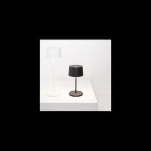 Zafferano Lampada a led da tavolo Olivia Pro mini Giallo Oro ricaricabile e dimmerabile - 2200-2700-3000K 9h alla massima potenza