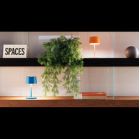 Lampada a led da tavolo Olivia pro mini blu capri ricaricabile e dimmerabile