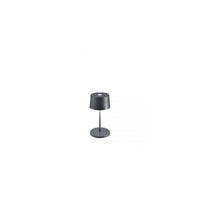 Lampada a led da tavolo Olivia pro mini grigio scuro ricaricabile e dimmerabile
