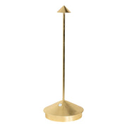 Lampada a led da tavolo Pina Pro Foglia oro ricaricabile e dimmerabile senza fili Zafferano
