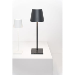 Lampada a led da tavolo Poldina L Desk Corten ricaricabile e dimmerabile con batteria fino a 12 ore