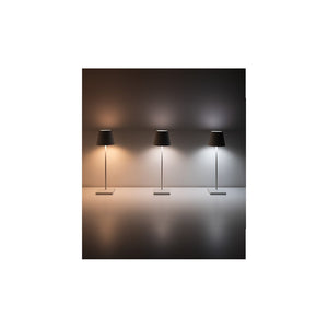 Lampada a led da tavolo Poldina Pro Rossa Foglia Oro Craquelè ricaricabile e dimmerabile con batteria fino a 12 ore