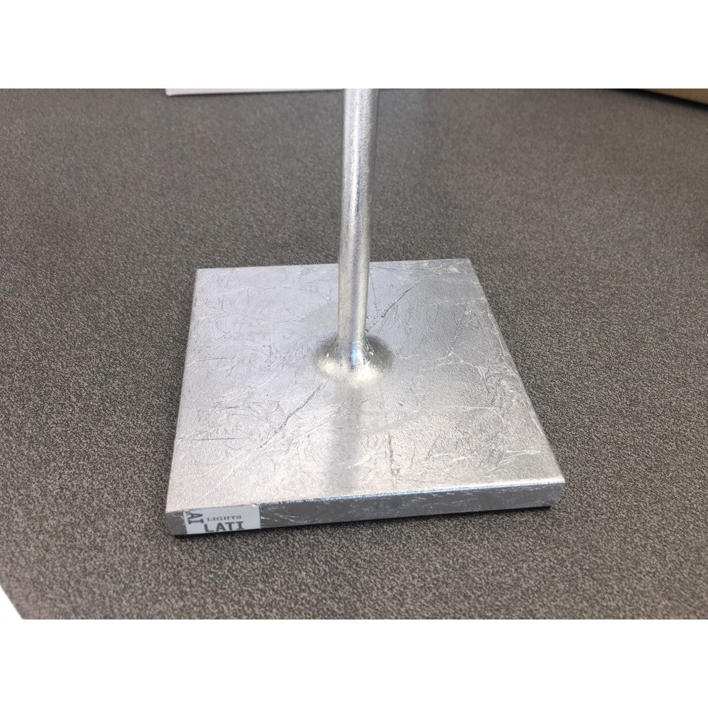 Zafferano Lampada a led da tavolo Poldina Pro Foglia Argento ricaricabile e dimmerabile con batteria fino a 12 ore