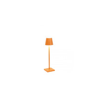 Lampada a led da tavolo Poldina Pro Micro Arancio ricaricabile e dimmerabile con batteria fino a 12 ore