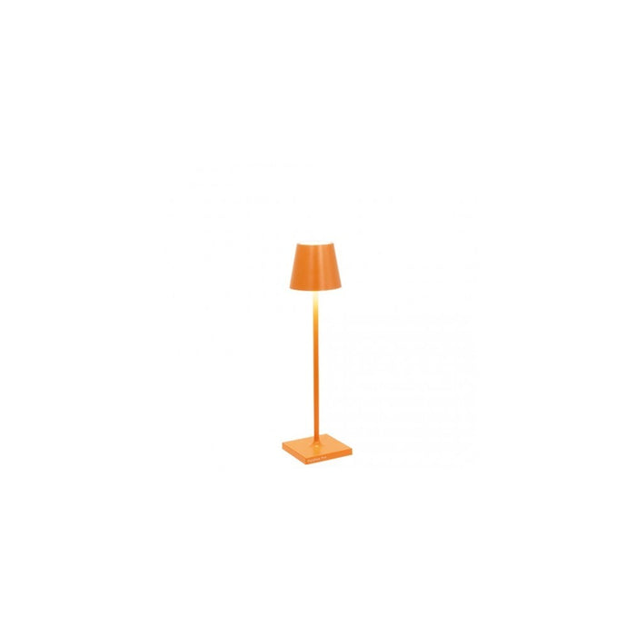 Lampada a led da tavolo Poldina Pro Micro Arancio ricaricabile e dimmerabile con batteria fino a 12 ore