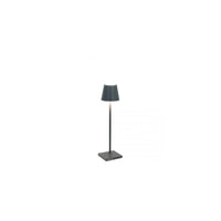 Lampada a led da tavolo Poldina Pro Micro Grigio Scuro ricaricabile e dimmerabile con batteria fino a 12 ore