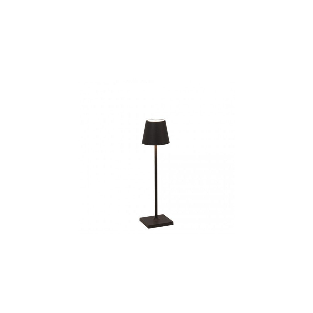 Lampada a led da tavolo Poldina Pro Micro Nero ricaricabile e dimmerabile con batteria fino a 12 ore