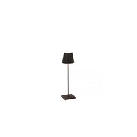 Lampada a led da tavolo Poldina Pro Micro Nero ricaricabile e dimmerabile con batteria fino a 12 ore