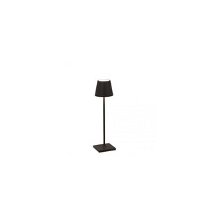 Lampada a led da tavolo Poldina Pro Micro Nero ricaricabile e dimmerabile con batteria fino a 12 ore