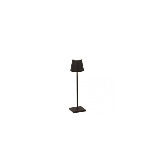 Lampada a led da tavolo Poldina Pro Micro Nero ricaricabile e dimmerabile con batteria fino a 12 ore
